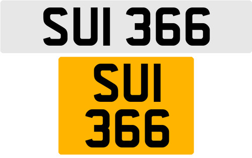 Sui 366 3x3 dataless targa - 366, s