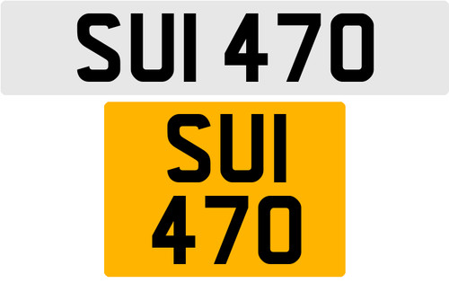 Sui 470 3x3 dataless targa - sui,